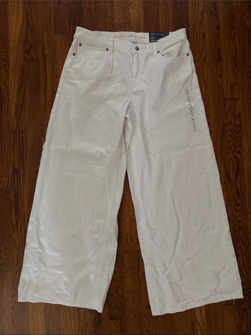 NEW American Eagle White Wide Leg Jeans